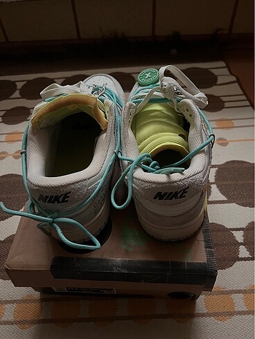 44 Beden beyaz Renk Nike Dunk Low Off White 14 50