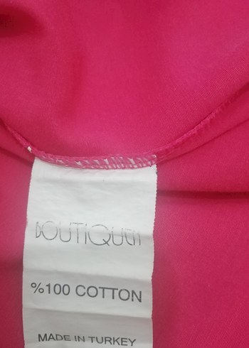 xxl Beden pembe Renk Pembe Uzun Kollu Düğmeli Kadın Gömlek