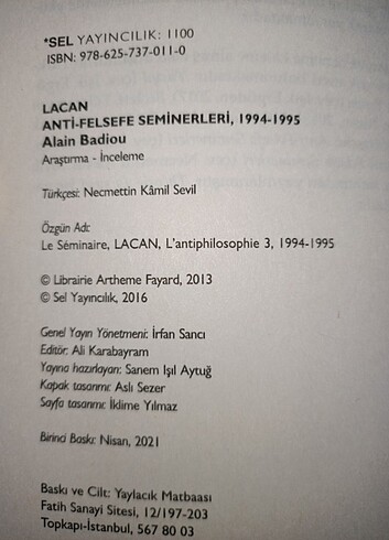 Lacan - Anti-Felsefe Seminerleri 1994 1995