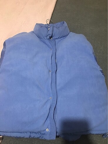 l Beden mavi Renk Pull&Bear az kullanılmış açık mavi mont