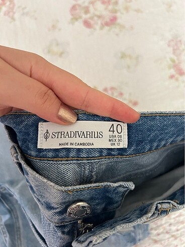 40 Beden mavi Renk Stradivarius jean