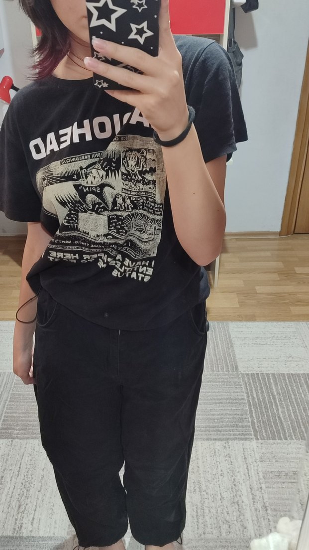 Siyah parasüt pantolon - Görsel 2