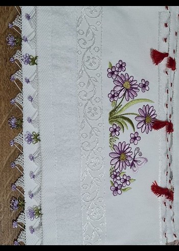 İğne oyalı mutfak havlusu - Görsel 2