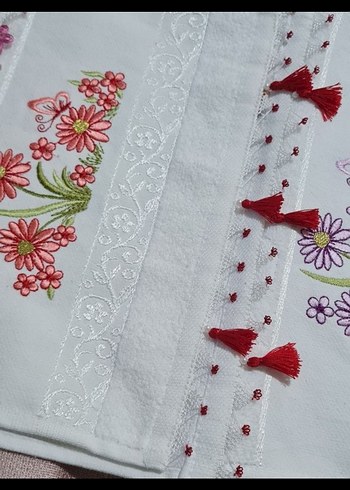 İğne oyalı mutfak havlusu - Görsel 3