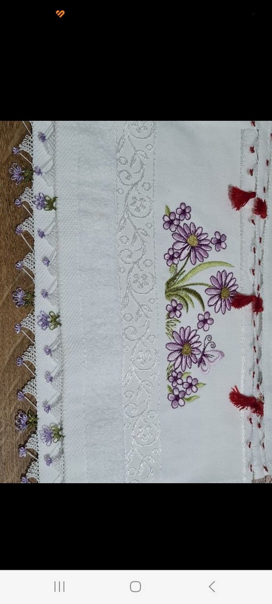 İğne oyalı mutfak havlusu - Görsel 2