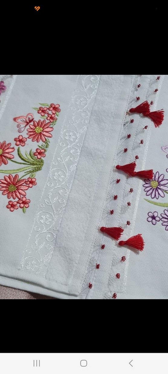 İğne oyalı mutfak havlusu - Görsel 3