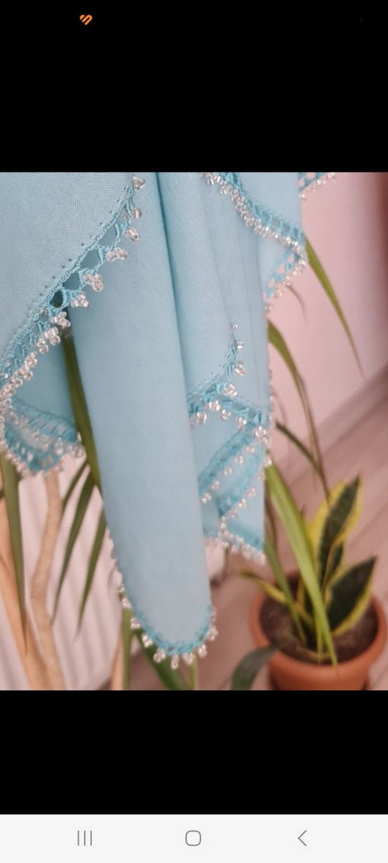 Turkuaz Boncuklu yazma - Görsel 2