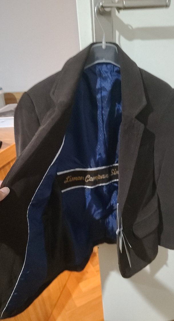 Kahverengi Erkek Çocuk Kadife Süet Düğmeli Ceket 5/6 yaş - Görsel 3