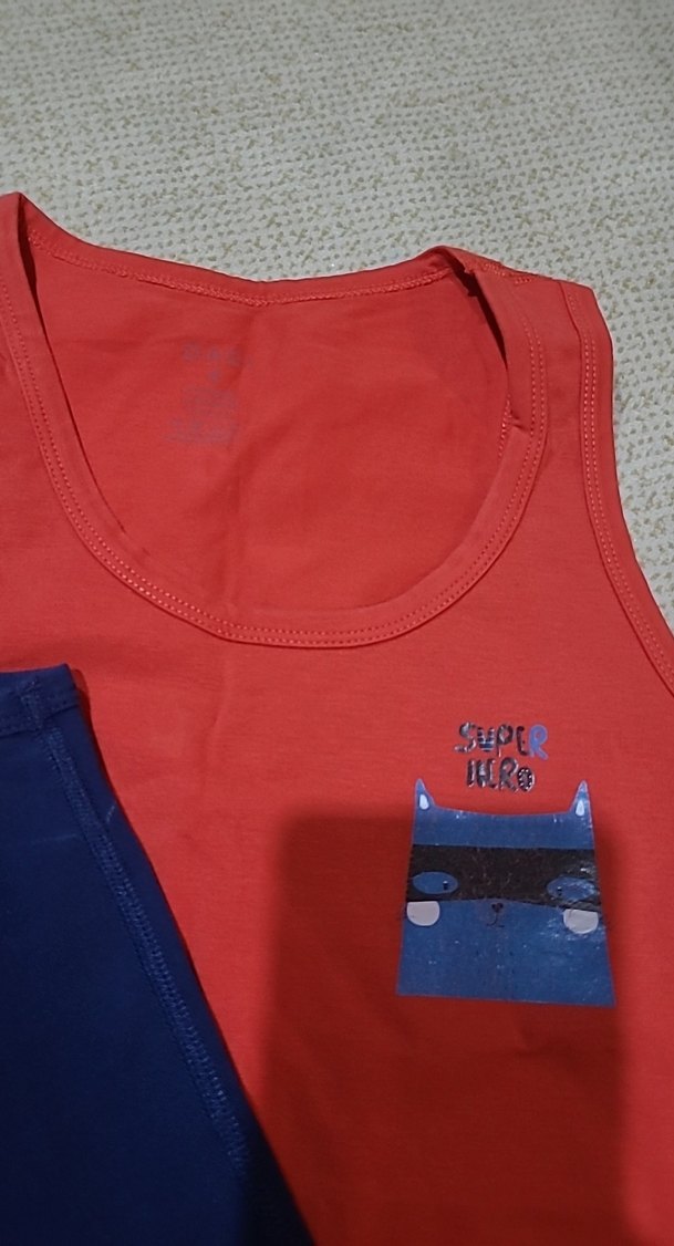 11_12 yaş Dagi marka Çocuk Renkli Baskılı Atlet 2 adet - Görsel 4