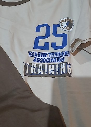 9 Yaş Beden 9 yaş Esila marka Erkek Kısa Kollu Gri-Brown Rahat Pijama Takımı