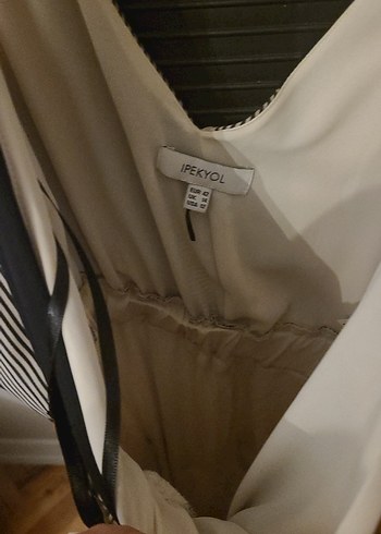 Ipekyol 42 beden desenli V Yaka Salaş Uzun Elbise - Görsel 5