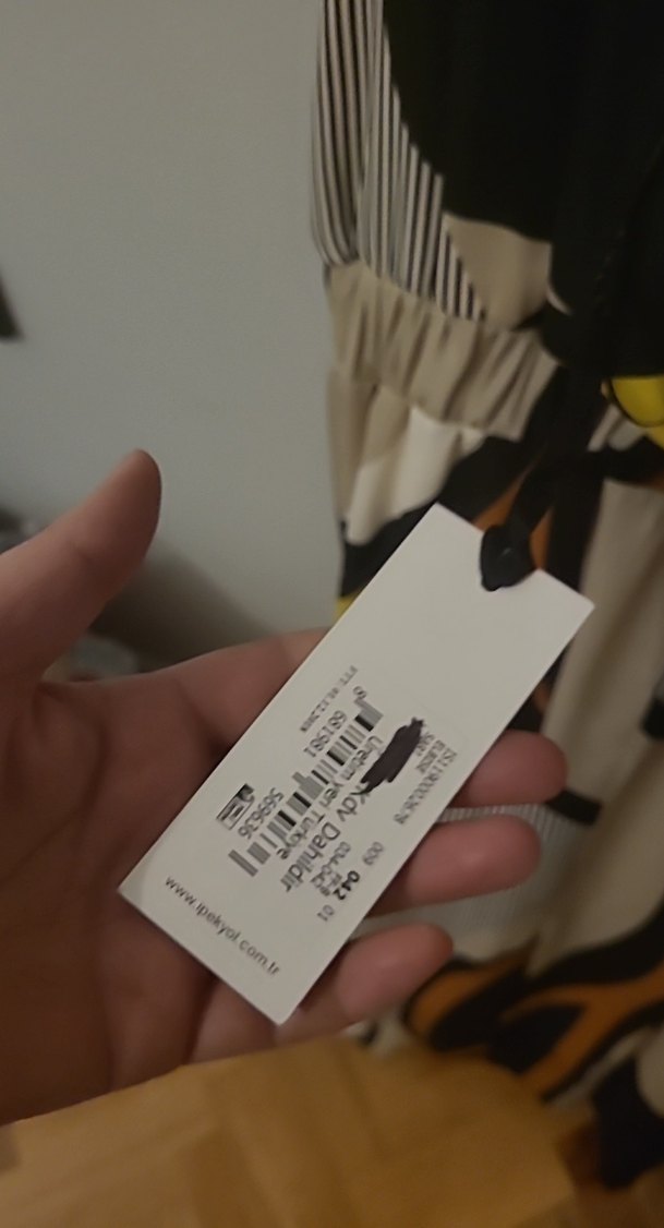 Ipekyol 42 beden desenli V Yaka Salaş Uzun Elbise - Görsel 4