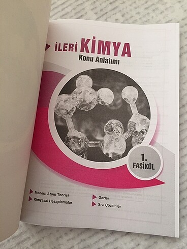  Beden Renk İleri kimya YKS konu anlatımı fasikül