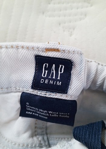 Kız Çocuk Beyaz Batik Desen Denim Şort - Görsel 2