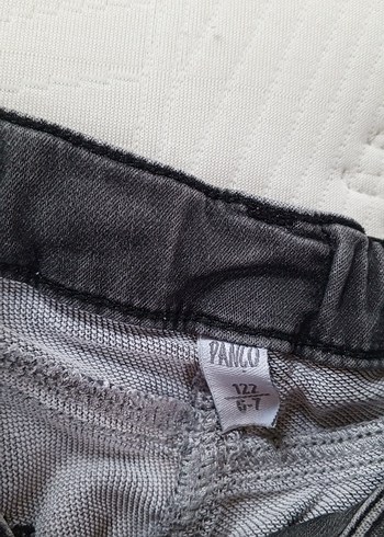 Kız Çocuk Siyah Baskılı Denim Şort - Görsel 2