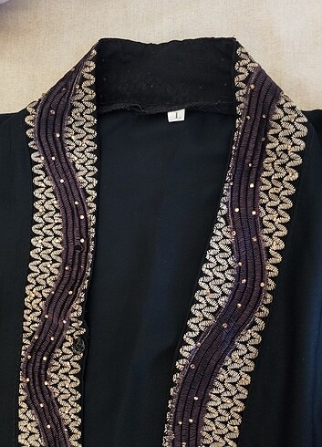 l Beden siyah Renk Abaya ferace