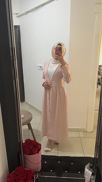 Tuğba marka pembe tunik