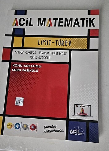 acil yayınları limit türev konu anlatımlı soru fasikülü