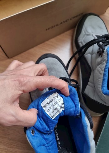 Gri Erkek Çocuk Sneakers Velcro Bantlı - Görsel 3