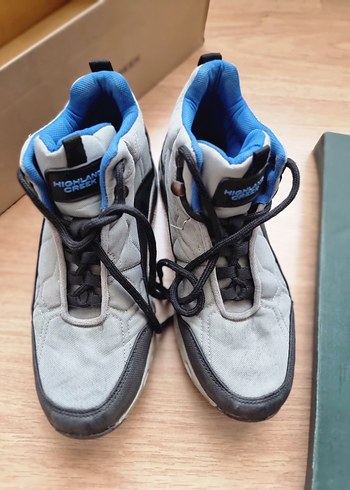 Gri Erkek Çocuk Sneakers Velcro Bantlı - Görsel 4