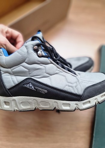 Gri Erkek Çocuk Sneakers Velcro Bantlı - Görsel 2