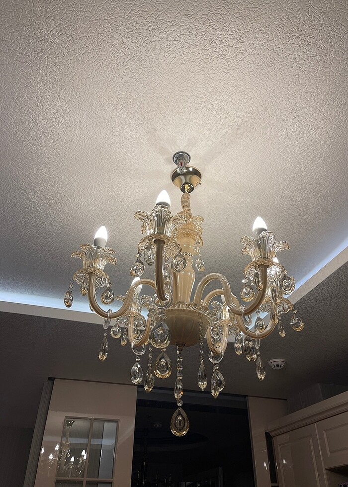 3 yıldır kullanılan gold avize (2li satılmaktadır) - Görsel 4