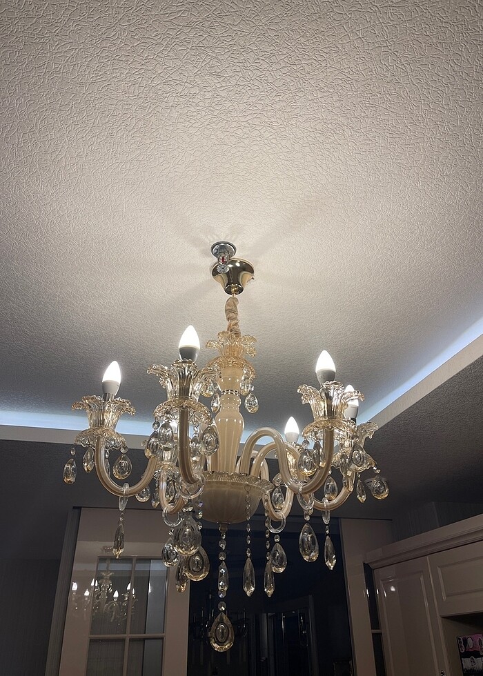 3 yıldır kullanılan gold avize (2li satılmaktadır) - Görsel 5