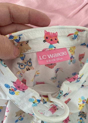 Kız Çocuk Baskılı Kısa Kollu Gömlek - Görsel 3