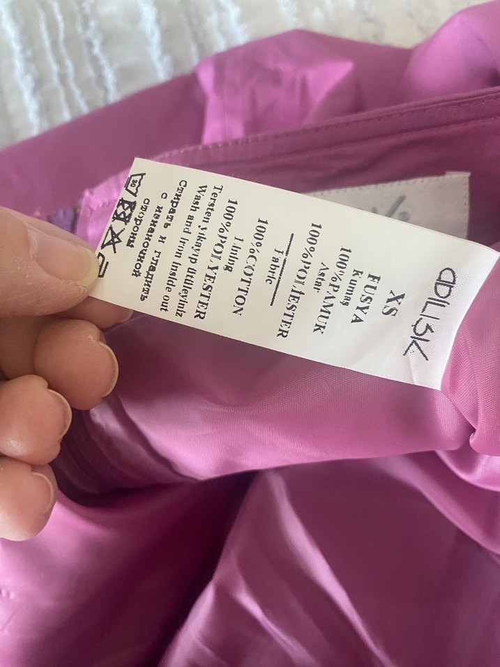 Pembe Pilili Midi Hamile Eteği - Görsel 5