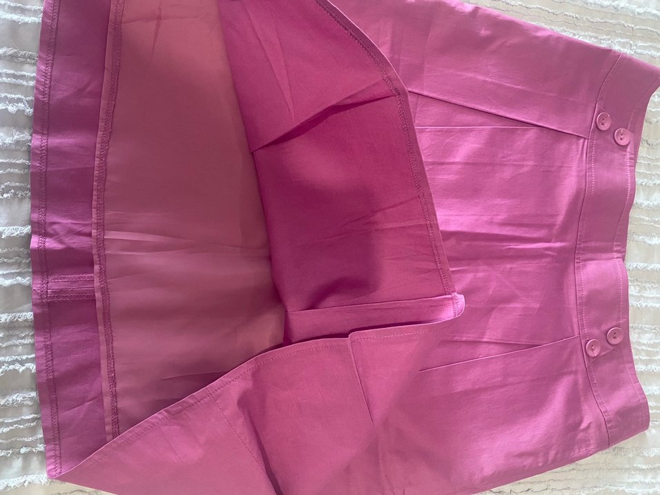 Pembe Pilili Midi Hamile Eteği - Görsel 4