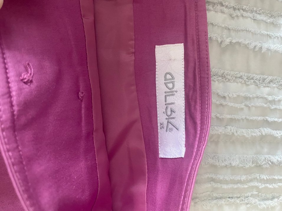 Pembe Pilili Midi Hamile Eteği - Görsel 3