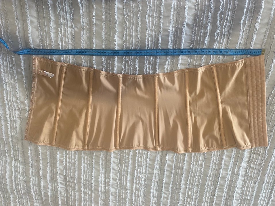 Bej Parlak Baskılı Midi Emzirme Korsesi - Görsel 2