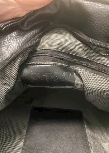 Koton marka Siyah Deri Püsküllü Gotik Kadın Çanta - Görsel 4