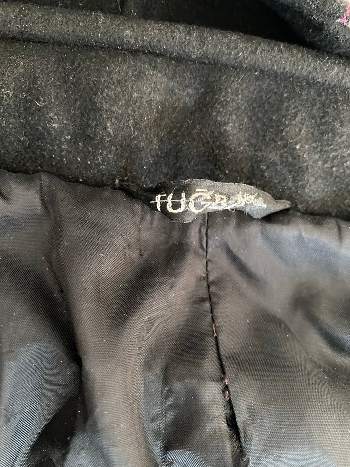 Düğmeli Mor Midi Kaban - Görsel 2