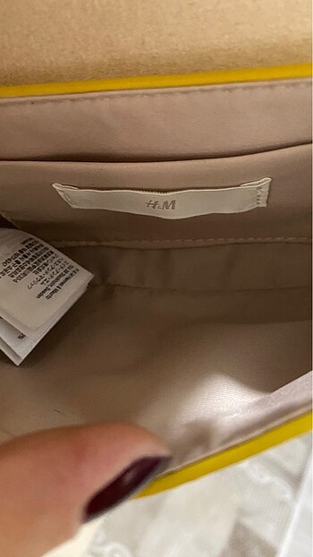  Beden sarı Renk H&M Çanta
