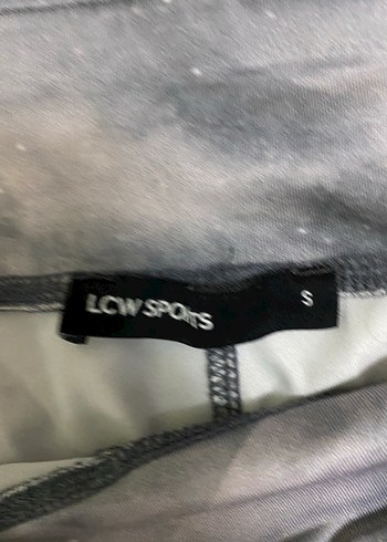 LC Waikiki Gri Desenli Kadın Spor Tayt, Elastik Bel
