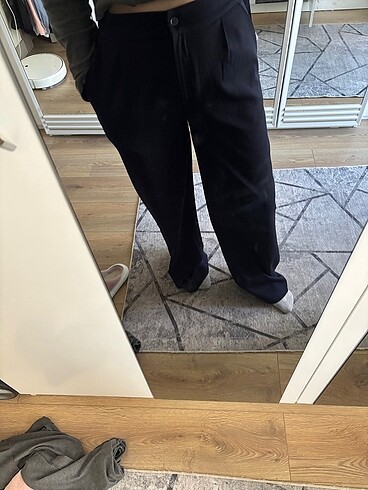 Lacivert wide leg geniş paça