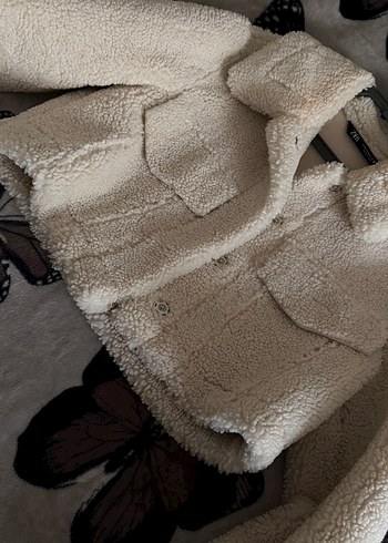 Zara Teddy Crop Krem Mont - Görsel 2