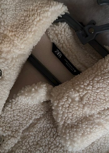 Zara Teddy Crop Krem Mont - Görsel 3