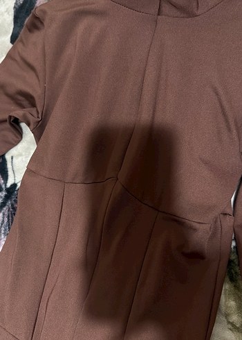 Kahverengi Dalgıç Kumaş Toparlayıcı İspanyol Tulum - Görsel 2