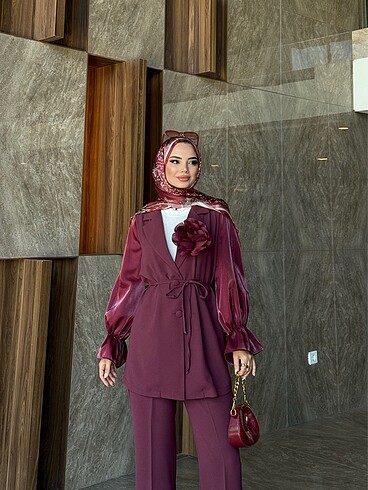 l Beden bordo Renk Bordo takım