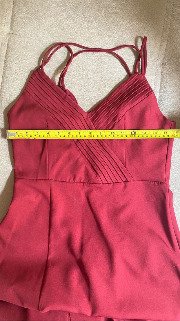 Elbise bordo - Görsel 3