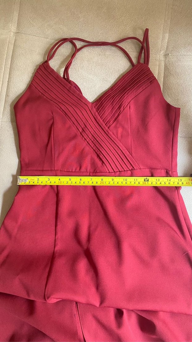 Elbise bordo - Görsel 4