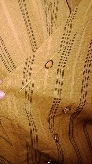 m Beden altın Renk 1 kez giyindim vintage gömlek ceket 