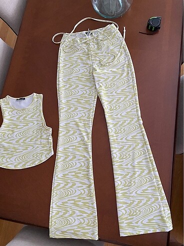 Defacto pantolon crop takım