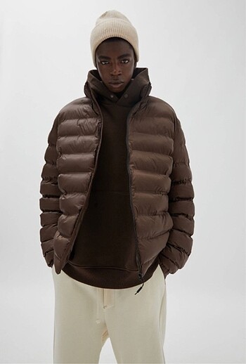 Pull and bear şişme montu