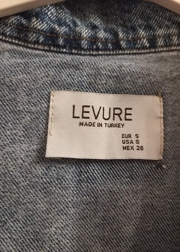 Düğmeli Beyaz Gri kot Ceket - Görsel 5