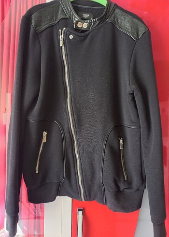Erkek Siyah Deri Biker Ceket - Görsel 4