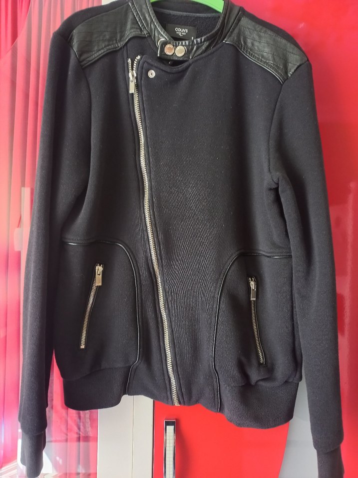 Erkek Siyah Deri Biker Ceket - Görsel 4