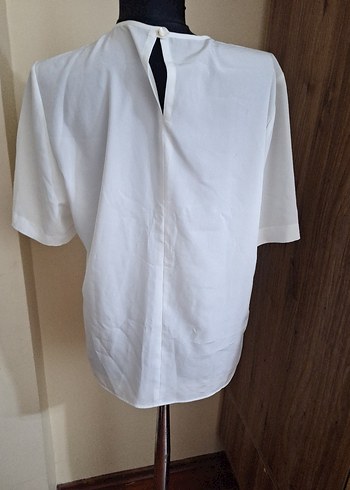 Nakışlı Beyaz Hamile Tişörtü - Görsel 5